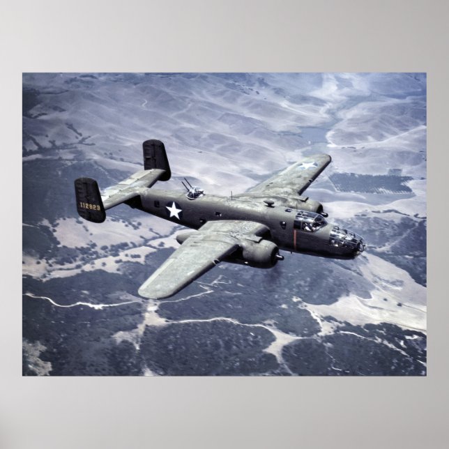 WELTKRIEG 2 ERA B-25 BOMBER - 1942 POSTER (Vorne)