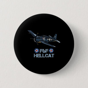 Weltkrieg 2 F6f Hellcat Kampfflugzeug Button