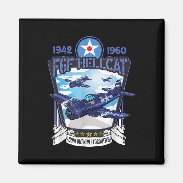 Weltkrieg 2 F6f Hellcat Kampfflugzeug Magnet (Vorne)