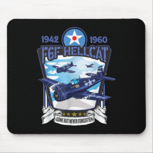 Weltkrieg 2 F6f Hellcat Kampfflugzeug Mousepad