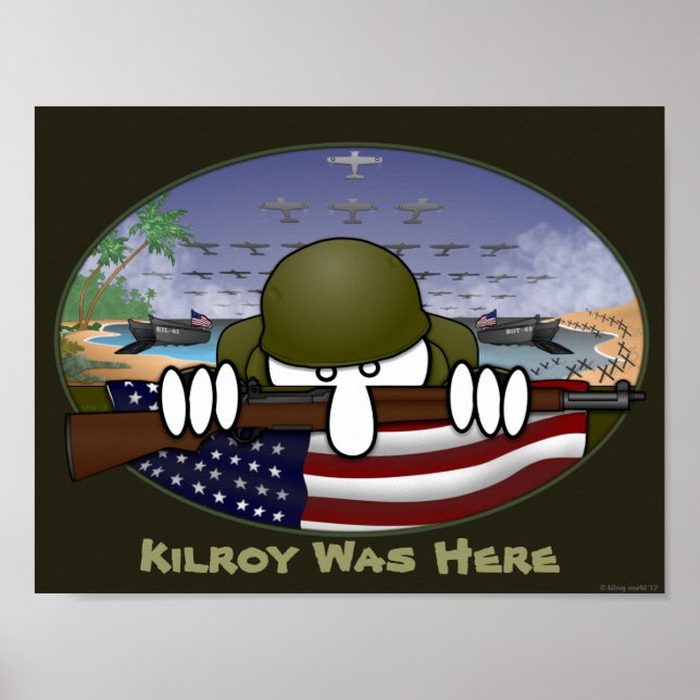 Weltkrieg 2 Kilroy Poster 1 (Vorne)