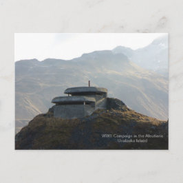 Weltkrieg Aussichtsbunker auf der Insel Unalaska Postkarte