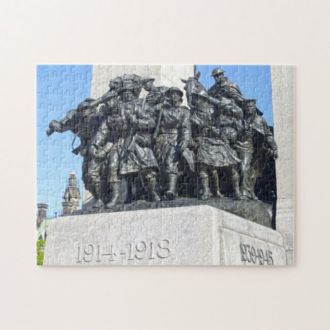 Weltkrieg ein und zwei Monumente Ottawa Kanada. Puzzle (Horizontal)
