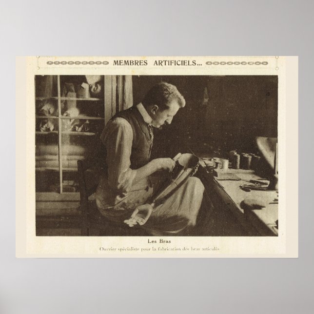 Weltkrieg, Frankreich, Prothetik machen Poster (Vorne)