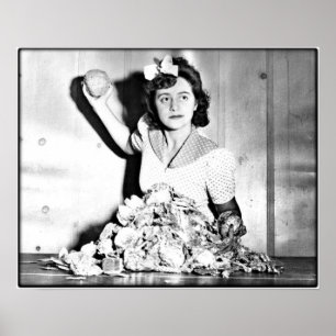 Weltkrieg Frauen auf dem Poster zu Hause/Krieg