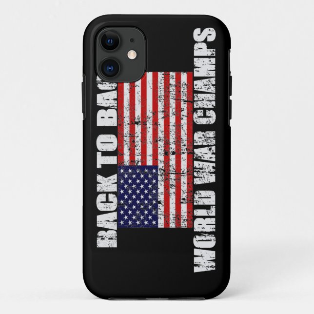 Weltkrieg kaut beunruhigten US-Flagge iPhone 5 Case-Mate iPhone Hülle (Rückseite)