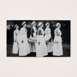 Weltkrieg-Krankenschwestern mit Bahre