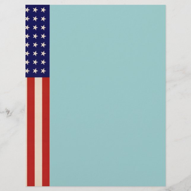 Weltkrieg Patriotisches Poster Letterhead (Vorderseite)