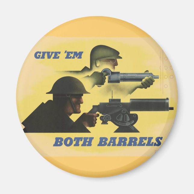 Weltkrieg Patriotisches Poster Magnet (Vorne)