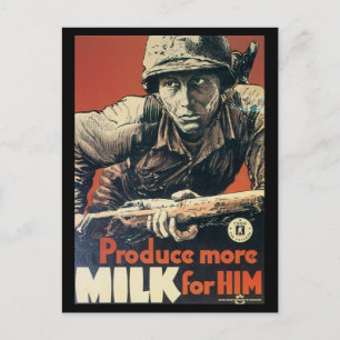 Weltkrieg Postkarten, US Dairy Assoc. Postkarte