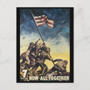 Weltkrieg Postkarten, Zusammen Berühmter Poster Postkarte