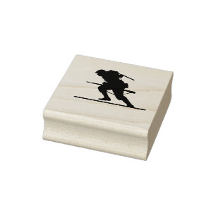 Weltkrieg-Soldat Gummistempel