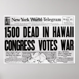 Weltkrieg-Zeitungspapier Poster