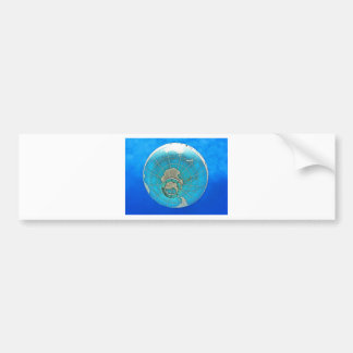 Weltkugel-Ballon und tiefer blauer Himmel Autoaufkleber