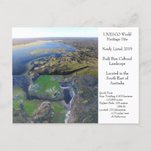 Weltkulturerbe der UNESCO Budj Bim Postkarte