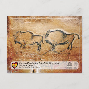 Weltkulturerbe der UNESCO - La Covaciella Höhle Postkarte