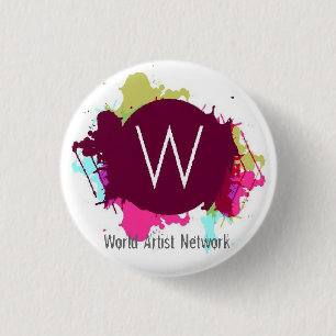 Weltkünstler-Netzknopf Button