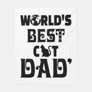 Weltlands bester Cat-Vater Fleecedecke