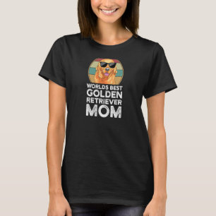 Weltläufigste Mama-Hunde mit Golden Retriever T-Shirt