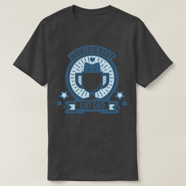 Weltlds Best Cat Vater5 T-Shirt (Design vorne)
