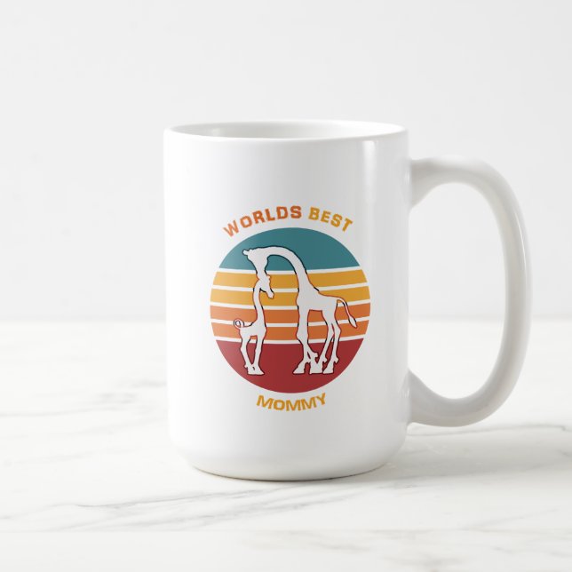 Weltlds Best Mommy, Giraffen Kaffeetasse (Rechts)