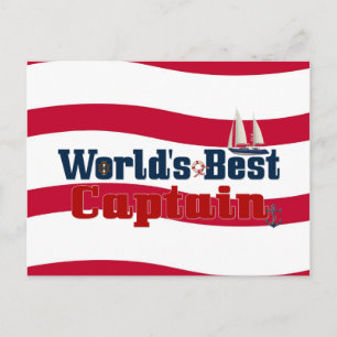 Weltlds bestes Captain Postkarte