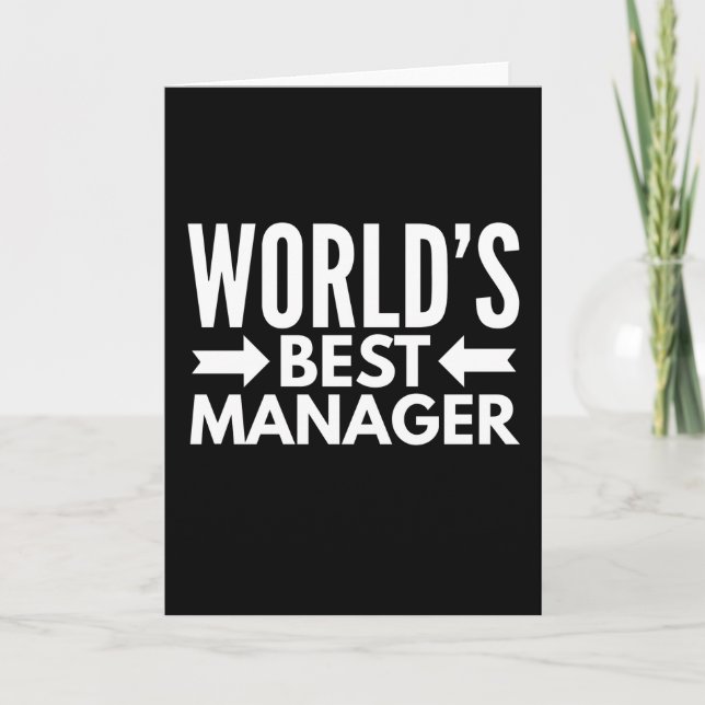 Weltleitender Manager Karte (Vorderseite)