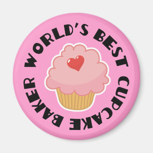 Weltleites Bestes Cupcake Baker Kochgeschenk Magnet