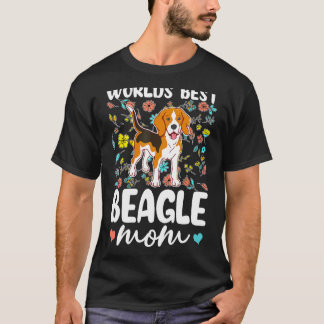Weltleitster Beagle Mama Hund T-Shirt