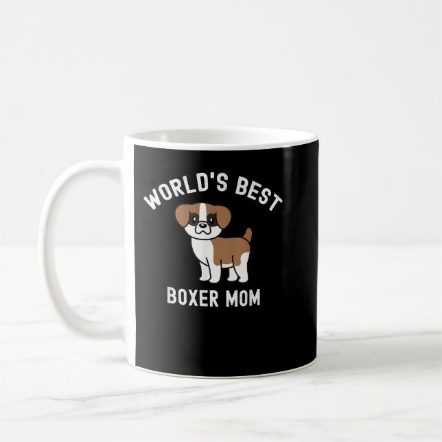Weltleitster Boxer Mama Dog Kaffeetasse (Links)