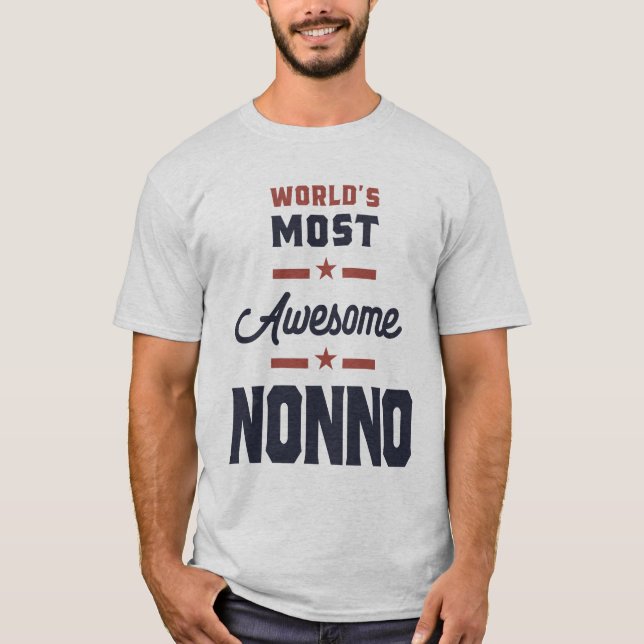 Weltleitster Phantastischer Nonno Funny Opa T-Shirt (Vorderseite)