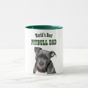 Weltleitster PITBULL-VATER - Schwarzer Pitty-Hund- Tasse