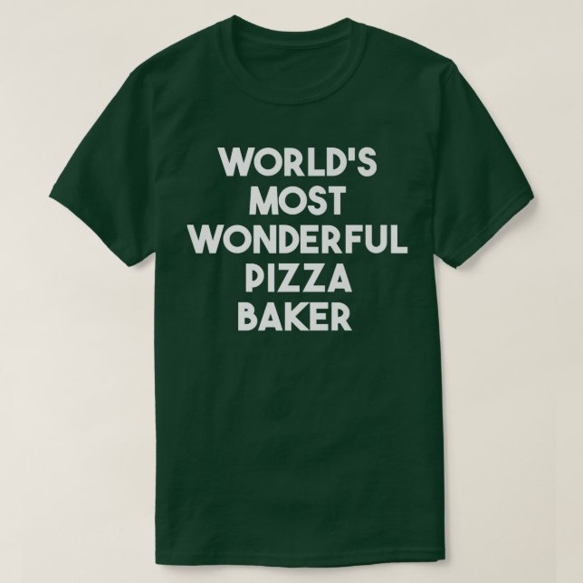 Weltleitster Pizzahersteller  T-Shirt (Design vorne)