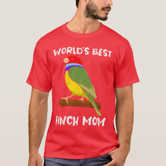 Weltleitungen Beste Finches Mama Bird Lover Zebra  T-Shirt