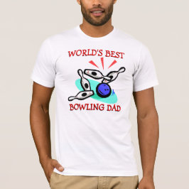 Weltleitungen Bester Bowling Vater je T-Shirt