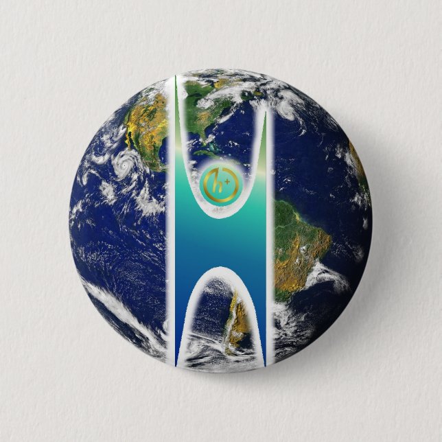 Weltliches H+ Erde Button (Vorderseite)