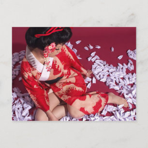 Weltmädchen Postkarte