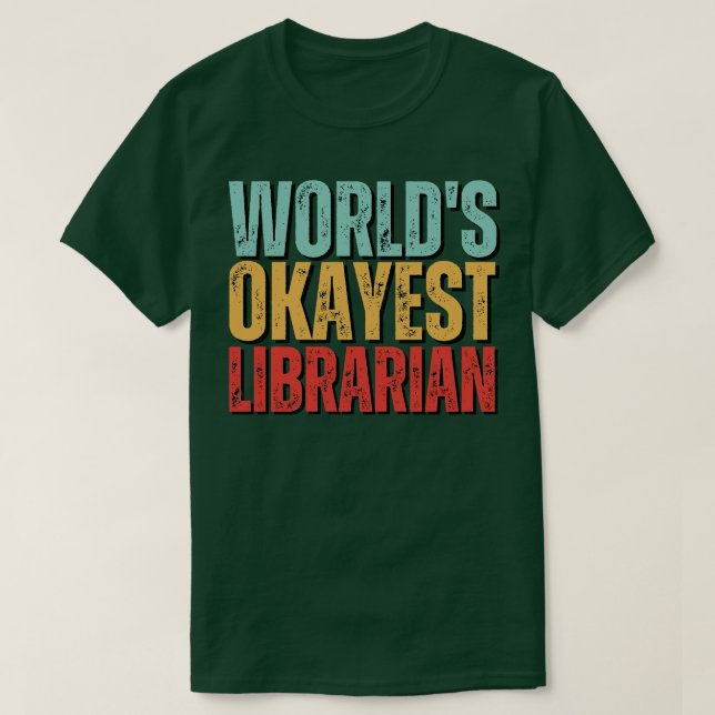 Weltmarken - gerade Librarian Geschenke Idee 2 T-Shirt (Design vorne)