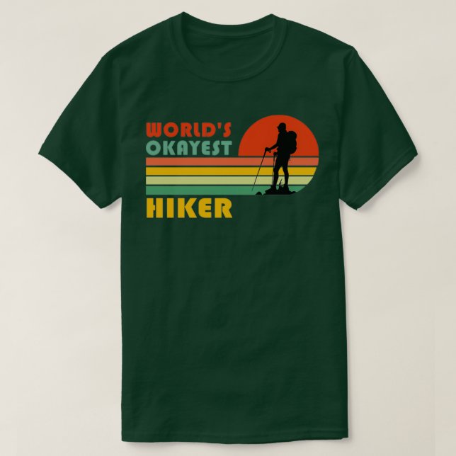 Weltmarken in Tokio - Hiker Funny Wandern Retro Vi T-Shirt (Design vorne)