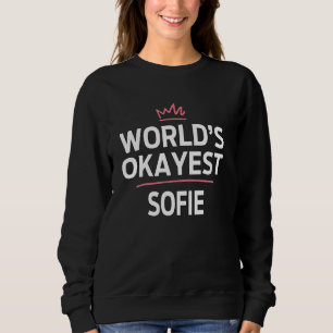 Weltmarkt ist die beste, sonnige Personalisierte S Sweatshirt