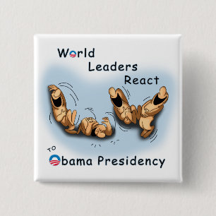 Weltmarktführer reagieren (Obama) Button