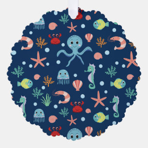 Weltmeer Ornament Karte