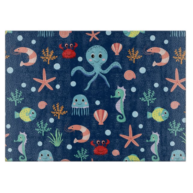 Weltmeer Schneidebrett (Vorderseite)