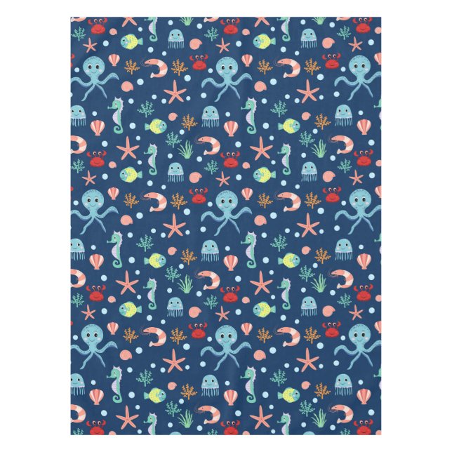 Weltmeer Tischdecke (Vorderseite)