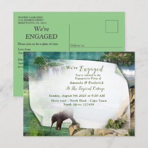 Weltmeere und -flüsse, Seen und Sport Einladungspostkarte