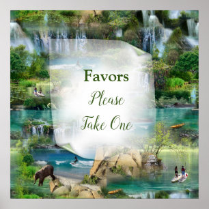 Weltmeere und -flüsse, Seen und Sport Poster