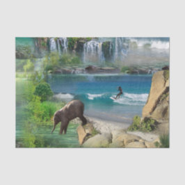 Weltmeere und -flüsse, Seen und Sport Seidenpapier