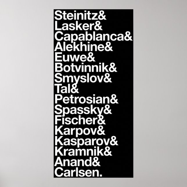 Weltmeister im Schach Poster (Vorne)