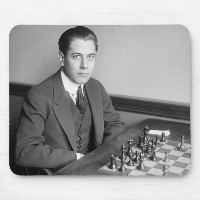 Weltmeister-Schach-Spieler, 1915 Mousepad (Vorne)