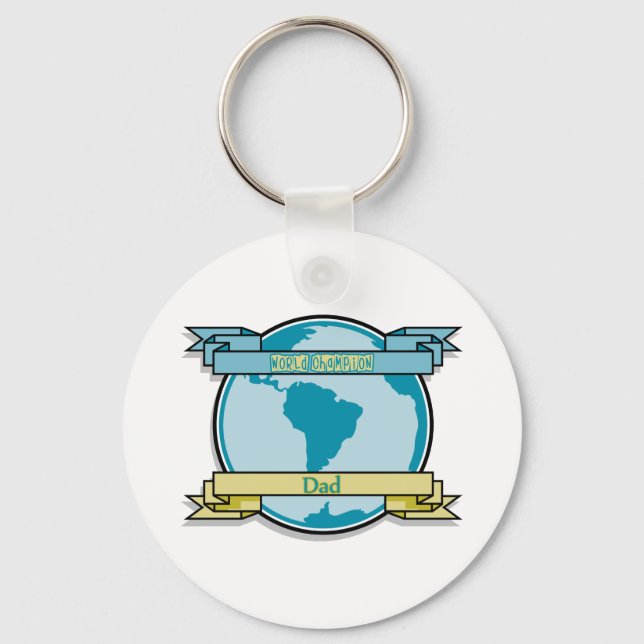 Weltmeister-Vater Schlüsselanhänger (Vorderseite)